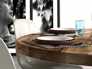 dining set loft Modèle 3D