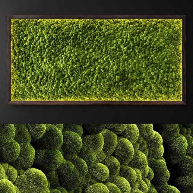 moss wall 2 3D मॉडल .c4d .max .obj .3ds .fbx .stl .blend 