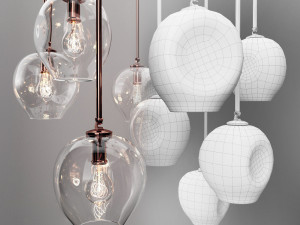 branching bubble 1 lamp 3D Model