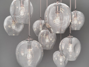branching bubble 1 lamp 3D Model