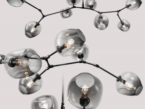 branching bubble 8 lamps 3D Model