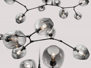 bolha ramificada 8 l&acirc;mpadas Modelo 3D