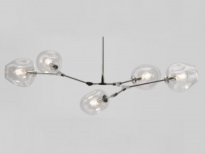 branching bubble 5 lamps Modèle 3D