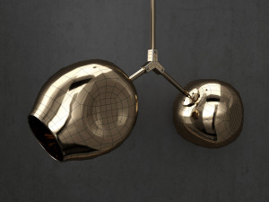 branching bubble 2 lamps Model 3D