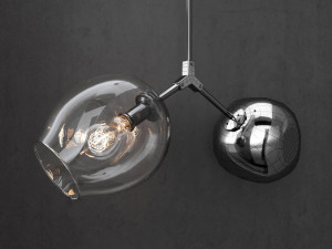 branching bubble 2 lamps Model 3D