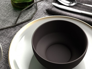 table settings loft 3D Модель