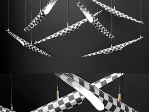 chandelier coltrane black 3D Model