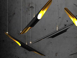 chandelier coltrane black 3D Model