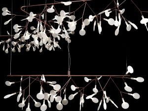 chandelier moooi heracleum endless copper 3D मॉडल
