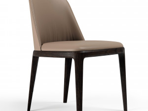 chair poliform grace beige 3D Model