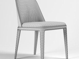 chair poliform grace beige 3D Model