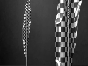 floor lamp coltrane white 3D Model
