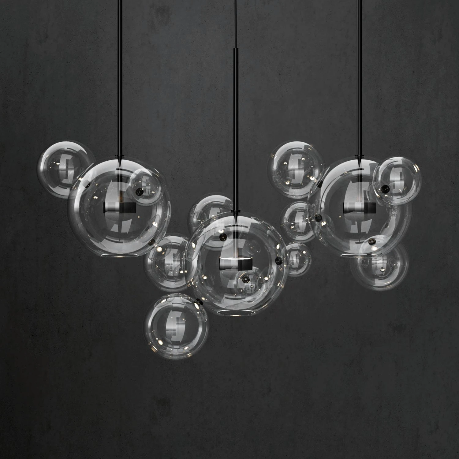 g c bolle 14 bubble clear black 3D Model .c4d .max .obj .3ds .fbx .stl .blend 