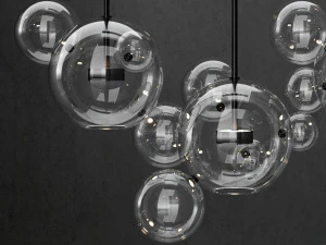 g c bolle 14 bubble clear black 3D Model