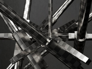chandelier agnes 12 lights black 3D Model