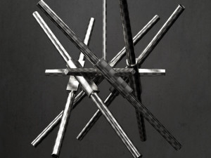 chandelier agnes 12 lights black 3D Model