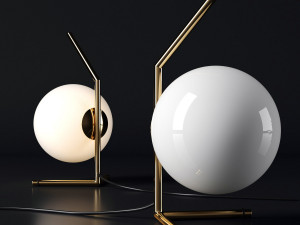 table lamp ic gold 3D Model