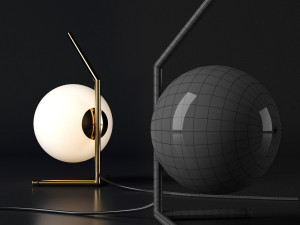 table lamp ic gold Modelo 3D