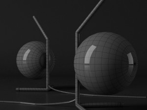 table lamp ic gold Modelo 3D