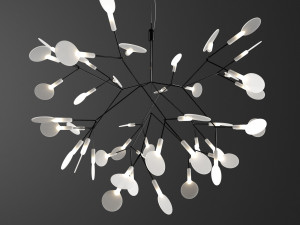 chandelier moooi heracleum ii small black 3D मॉडल