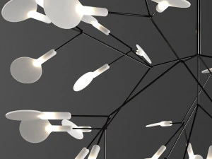chandelier moooi heracleum ii small black 3D Model