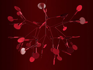 chandelier moooi heracleum ii small black 3D Model