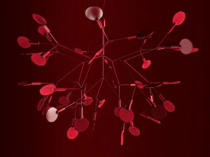 chandelier moooi heracleum ii small black 3D Model