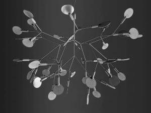 chandelier moooi heracleum ii small black 3D Model