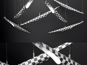 chandelier agnes 14 lights 4 colors 3Dモデル