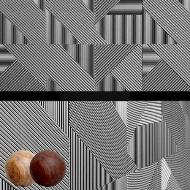 3d panels emmemobili stripes boiserie Modelo 3D .c4d .max .obj .3ds .fbx .stl .blend 
