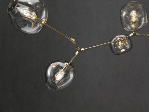branching bubble 8 lamps 3D 모델