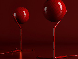 high table lamp ic 3D Model