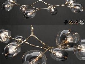 collection branching bubble 7 lamps 3D Модель