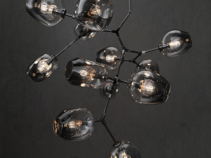 collection branching bubble 12 lamps 3D Model
