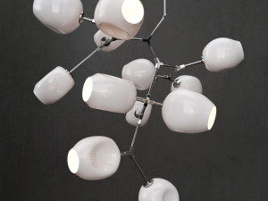 collection branching bubble 12 lamps 3D Model
