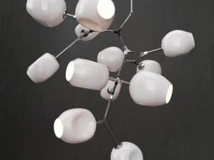 collection branching bubble 12 lamps 3D Model