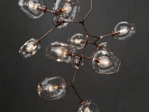 collection branching bubble 12 lamps 3D Model
