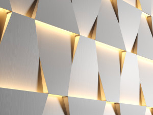 wooden led panels 3D Model