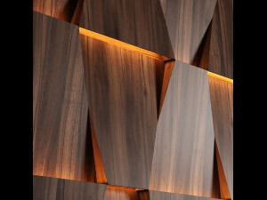 wooden led panels 3D Model