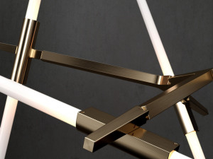 chandelier agnes 10 lights 4 colors 3D Model