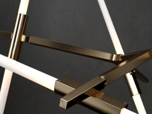 chandelier agnes 10 lights 4 colors 3D Model