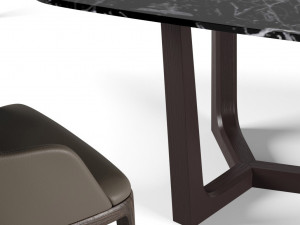 poliform dining set 3D Model