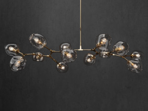 collection branching bubble 13 lamps 3D Model