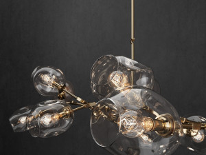 collection branching bubble 13 lamps 3D Model