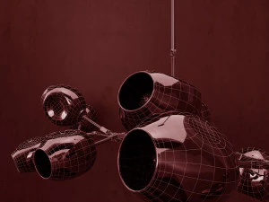 collection branching bubble 13 lamps 3D Model