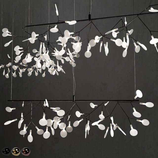 chandelier mooi heracleum endless 3Dモデル .c4d .max .obj .3ds .fbx .stl .blend 