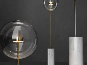 floor lamp g c bolle soffio short 3D Model