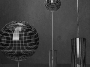 floor lamp g c bolle soffio short 3D Model