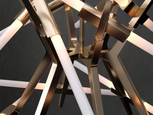 chandelier agnes 24 lights 2 4 colors 3D 模型