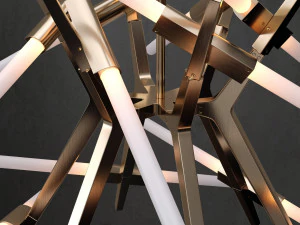 chandelier agnes 24 lights 2 4 colors 3D Model